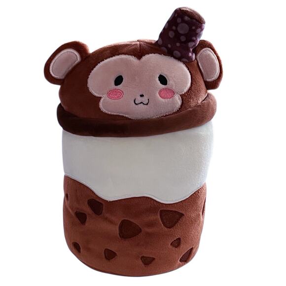 Puchi Gumi Brown Sugar Bear Boba Tea Plush Stuffed Animal Toy Squish Kawaii - Picture 10 of 10